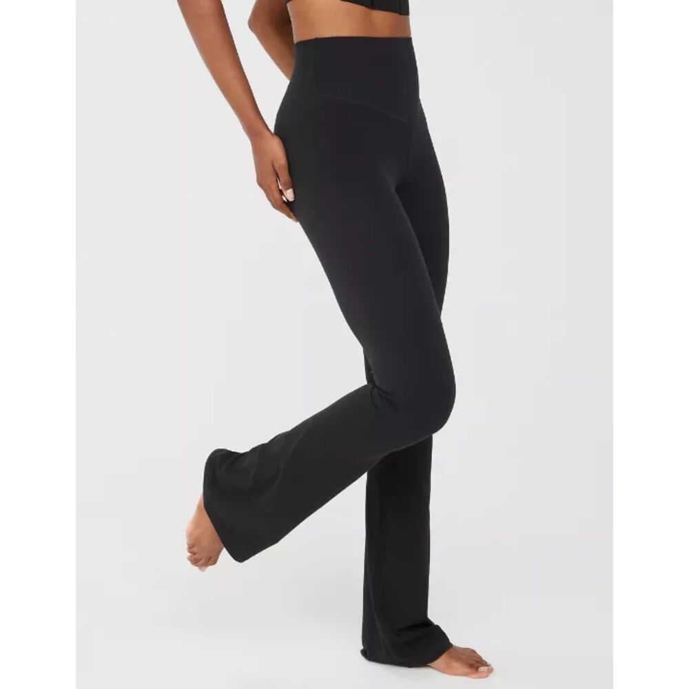 NWT OFFLINE By Aerie Real Me XTRA High Waisted Bootcut Legging, Black, XL LONG
